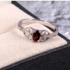 Natural Garnet Ring, 925 Sterling Sliver, Garnet Ring, Garnet Engagement Ring, Wedding Ring, luxury Ring, Ring/Band, Garnet Oval cut Ring | Save 33% - Rajasthan Living 9