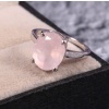 Natural Rose Quartz Ring, 925 Sterling Sliver, Rose Quartz Ring, Rose Quartz Engagement Ring, Wedding Ring, luxury Ring, Oval cut Ring | Save 33% - Rajasthan Living 8