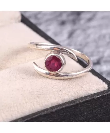 Natural Ruby Ring, 925 Sterling Silver, Ruby Engagement Ring, Ruby Ring, Ruby Wedding Ring, Ruby Luxury Ring, Ring/Band, Ovel Cut Ring | Save 33% - Rajasthan Living 3