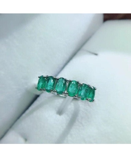 Natural Emerald Woman Ring, 925 Sterling Silver, Emerald Ring, Statement Ring, Engagement and Wedding Ring | Save 33% - Rajasthan Living