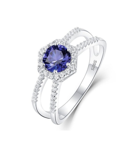 Tanzanite Ring, 925 Sterling Silver Engagement Ring, Weddingman Ring, C Ring, Tanzanite Ring, luxury Ring, soliture Ring, Round cut Ring | Save 33% - Rajasthan Living 3