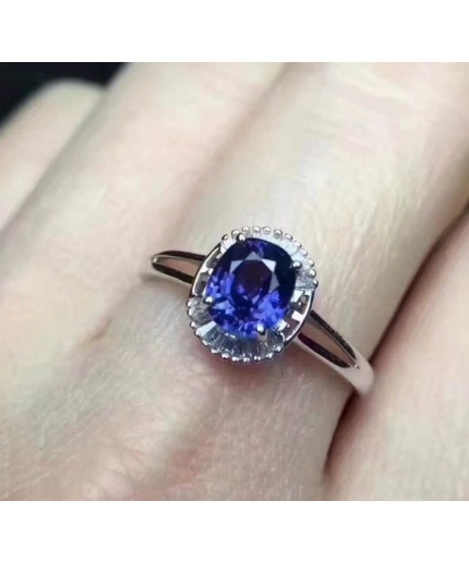 Natural Tanzanite Ring, 925 Sterling Sliver Engagement Ring, Tanzanite Ring, Wedding Ring, luxury Ring, soliture Ring, Ovel cut Ring | Save 33% - Rajasthan Living 3