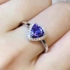 Natural Tanzanite Ring, 925 Sterling Sliver Engagement Ring, Tanzanite Ring, Wedding Ring, luxury Ring, soliture Ring, Trillion cut Ring | Save 33% - Rajasthan Living 9