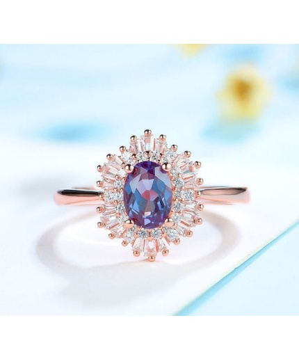 Alexandrite Ring, Woman Ring, 925 Sterling Silver Alexandrite Ring, Statement Ring, Engagement and Wedding Ring, Oval Cut Ring | Save 33% - Rajasthan Living