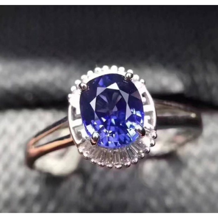 Natural Tanzanite Ring, 925 Sterling Sliver Engagement Ring, Tanzanite Ring, Wedding Ring, luxury Ring, soliture Ring, Ovel cut Ring | Save 33% - Rajasthan Living 7