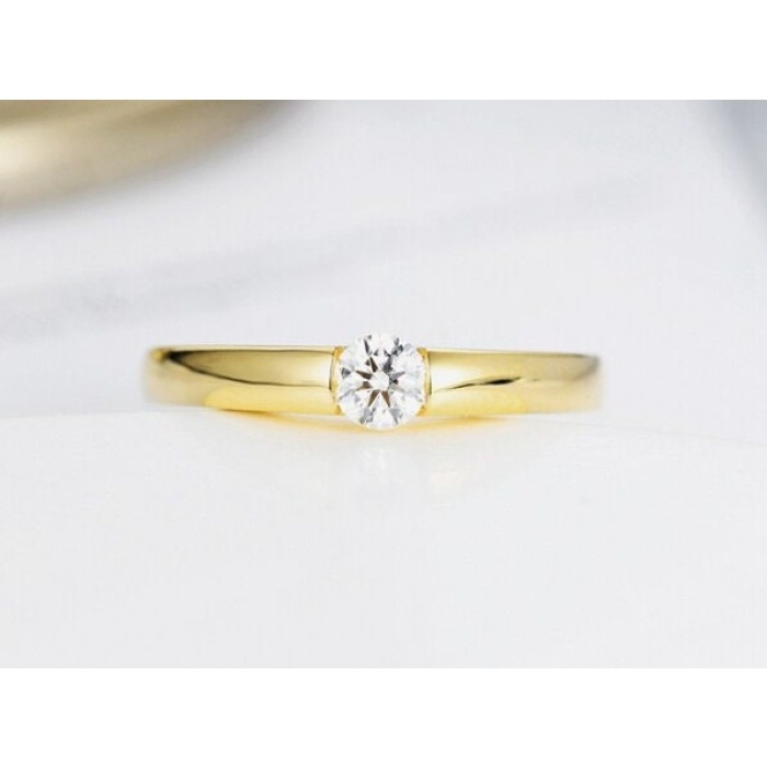 Diamond Ring, 14k Yellow Gold Diamond Ring, Engagement Ring, Wedding Ring, Luxury Ring, Ring/Band, Diamond Cut Ring | Save 33% - Rajasthan Living 5