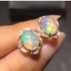 Natural Opal Studs Earrings, 925 Sterling Silver, Opal Studs Earrings, Earrings, Opal Earrings, Luxury Earrings, Oval Stone Earrings | Save 33% - Rajasthan Living 8
