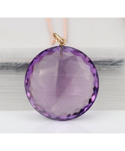 Amethyst Pendant, Engagement Pendent, Silver Amethyst Pendent, Woman Pendant, Pendant Necklace, Luxury Pendent, Round Cut Stone Pendent | Save 33% - Rajasthan Living 7