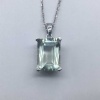 Green Amethyst Pendant, Engagement Pendent, Silver Amethyst Pendent, Woman Pendant, Pendant Necklace, Luxury Pendent, Emerald Cut Stone | Save 33% - Rajasthan Living 16