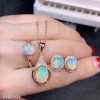 Natural Fire Opal Jewelry Set, Engagement Ring, Opal Jewellery Set,Woman Pendant, Opal Necklace, Luxury Pendent, Oval Cut Stone Pendent | Save 33% - Rajasthan Living 8