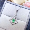 Natural Emerald Pendant, Engagement Pendent, Emerald Silver Pendent, Woman Pendant, Pendant Necklace, Luxury Pendent, Oval Cut Stone Pendent | Save 33% - Rajasthan Living 15