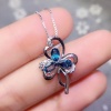 Blue Topaz Pendant, Engagement Pendent, Topaz Silver Pendent, Woman Pendant, Pendant Necklace, Luxury Pendent, Pear Cut Pendent | Save 33% - Rajasthan Living 10