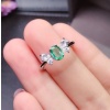 Natural Emerald & Cubic Zirconia Woman Ring, 925 Steeling Silver, Emerald Ring, Statement Ring, Engagement and Wedding Ring | Save 33% - Rajasthan Living 10