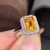 Natural Citrine Ring, 925 Sterling Sliver, Citrine Engagement Ring, Citrine Wedding Ring, luxury Ring, Ring/Band, Citrine Emerald cut Ring | Save 33% - Rajasthan Living 16