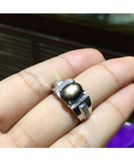 Natural Black Star Sapphire Ring,925 Sterling Sliver,Engagement Ring,Wedding Ring, luxury Ring, solitaire Ring, Oval Cabochon Ring | Save 33% - Rajasthan Living