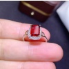 Natural Garnet Ring, 925 Sterling Sliver, Garnet Engagement Ring, Garnet Wedding Ring, Garnet luxury Ring, Ring/Band, Emerald cut Ring | Save 33% - Rajasthan Living 10