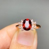 Natural Garnet Ring, 925 Sterling Sliver, Garnet Engagement Ring, Garnet Wedding Ring, Garnet luxury Ring, Ring/Band, Garnet Oval cut Ring | Save 33% - Rajasthan Living 10