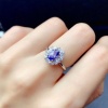 Natural Tanzanite Ring, 925 Sterling Sliver Engagement Ring, Tanzanite Ring, Wedding Ring, luxury Ring, soliture Ring, Oval cut Ring | Save 33% - Rajasthan Living 9