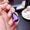 Natural Amethyst Jewellery Set , Engagement Pendent, Silver Amethyst Pendent, Woman Ring, Luxury Pendent, Pear Cut Stone Pendent | Save 33% - Rajasthan Living 20