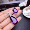 Natural Amethyst Jewellery Set , Engagement Pendent, Silver Amethyst Pendent, Woman Ring, Luxury Pendent, Pear Cut Stone Pendent | Save 33% - Rajasthan Living 14