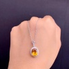 Natural Citrine Jewellery Set, Engagement Ring, Citrine Pendent, Woman Pendant, Pendant Necklace, Luxury Pendent, Oval Stone Pendent | Save 33% - Rajasthan Living 17