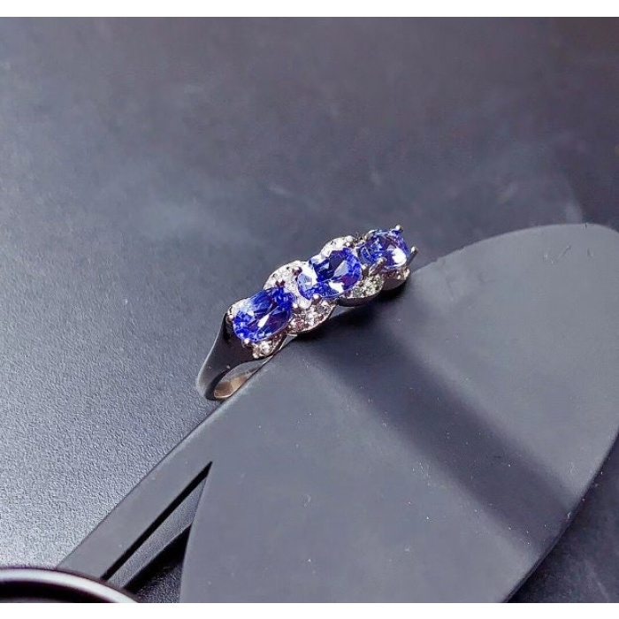 Natural Tanzanite Ring, 925 Sterling Sliver Engagement Ring, Tanzanite Ring, Wedding Ring, luxury Ring, soliture Ring, Oval cut Ring | Save 33% - Rajasthan Living 9