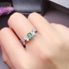 Natural Emerald & Cubic Zirconia Woman Ring, 925 Steeling Silver, Emerald Ring, Statement Ring, Engagement and Wedding Ring | Save 33% - Rajasthan Living 14