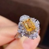 Natural Citrine Ring, 925 Sterling Sliver, Citrine Engagement Ring, Citrine Wedding Ring, luxury Ring, Ring/Band, Citrine Emerald cut Ring | Save 33% - Rajasthan Living 14