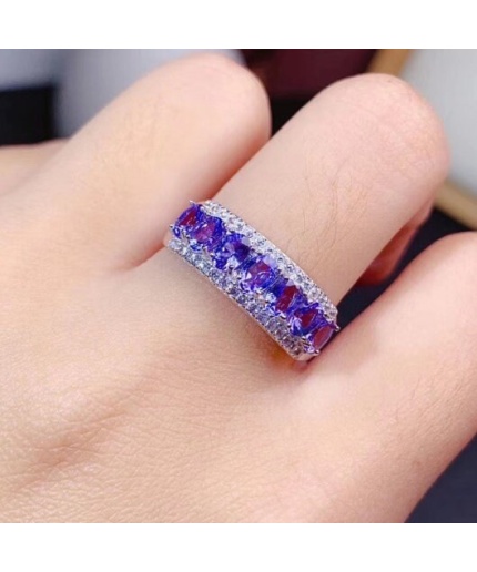 Natural Tanzanite Ring, 925 Sterling Sliver Engagement Ring, Tanzanite Ring, Wedding Ring, luxury Ring, soliture Ring, Oval cut Ring | Save 33% - Rajasthan Living 3