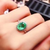 Natural Emerald & Cubic Zirconia Woman Ring, 925 Sterling Silver, Emerald Ring, Statement Ring, Engagement and Wedding Ring | Save 33% - Rajasthan Living 11