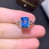 Natural Blue Topaz Ring, 925 Sterling Silver, Topaz Engagement Ring, Topaz Ring, Wedding Ring, Topaz Luxury Ring, Ring/Band Emerald Cut Ring | Save 33% - Rajasthan Living 11