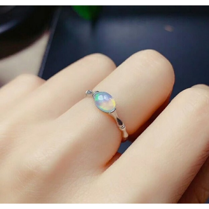 Natural Fire Opal Ring,925 Sterling Silver,Engagement Ring, Wedding Ring, Luxury Ring, Ring/Band | Save 33% - Rajasthan Living 6