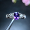 Natural Amethyst Ring, 925 Sterling Silver, Amethyst Engagement Ring, Amethyst Ring, Wedding Ring, Luxury Ring, Ring/Band, Oval Cut Ring | Save 33% - Rajasthan Living 10