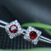 Natural Garnet Studs Earrings, 925 Sterling Silver, Garnet Studs Earrings, Earrings, Garnet Earrings, Luxury Earrings, Round Cut Stone | Save 33% - Rajasthan Living 10