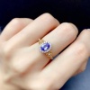 Natural Tanzanite Ring, 925 Sterling Sliver Engagement Ring, Tanzanite Ring, Wedding Ring, luxury Ring, soliture Ring, Oval cut Ring | Save 33% - Rajasthan Living 13