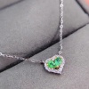 Natural Emerald Pendant, Engagement Pendant, Emerald Silver Pendent, Woman Pendant, Pendant Necklace, Luxury Pendent, Pear Cut Stone Pendent | Save 33% - Rajasthan Living 9