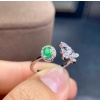 Natural Emerald & Cubic Zirconia Woman Ring, 925 Steeling Silver, Emerald Ring, Statement Ring, Engagement and Wedding Ring | Save 33% - Rajasthan Living 8