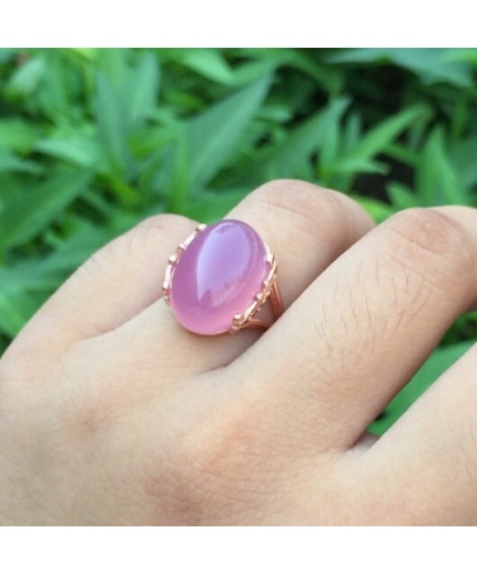 Natural Rose Quartz Ring, 925 Sterling Sliver, Rose Quartz Engagement Ring, Garnet Wedding Ring Garnet luxury Ring, Ring/Band, Oval Cabochon | Save 33% - Rajasthan Living 7