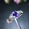 Natural Amethyst Ring, 925 Sterling Silver, Amethyst Engagement Ring, Amethyst Ring, Wedding Ring, Luxury Ring, Ring/Band, Oval Cut Ring | Save 33% - Rajasthan Living 9