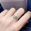 Natural Emerald & Cubic Zirconia Woman Ring, 925 Sterling Silver, Emerald Ring, Statement Ring, Engagement and Wedding Ring | Save 33% - Rajasthan Living 12