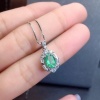 Natural Emerald Jewelry Set, Engagement Ring, Emerald Silver Pendent, Woman Earring Pendant Necklace Luxury Pendent, Round Cut Stone Pendent | Save 33% - Rajasthan Living 13