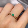 Natural Emerald & Cubic Zirconia Woman Ring, 925 Sterling Silver, Emerald Ring, Statement Ring, Engagement and Wedding Ring | Save 33% - Rajasthan Living 8