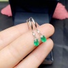 Natural Emerald Drop Earrings, 925 Sterling Silver, Emerald Drop Earrings, Emerald Silver Earrings, Luxury Earrings, Oval Cut Stone Earrings | Save 33% - Rajasthan Living 17