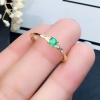 Natural Emerald & Cubic Zirconia Woman Ring, 925 Sterling Silver, Emerald Ring, Statement Ring, Engagement and Wedding Ring | Save 33% - Rajasthan Living 14