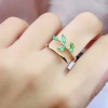 Natural Emerald & Cubic Zirconia Woman Ring, 925 Sterling Silver, Emerald Ring, Statement Ring, Engagement and Wedding Ring | Save 33% - Rajasthan Living 12