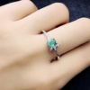 Natural Emerald & Cubic Zirconia Woman Ring, 925 Sterling Silver, Emerald Ring, Statement Ring, Engagement and Wedding Ring | Save 33% - Rajasthan Living 12