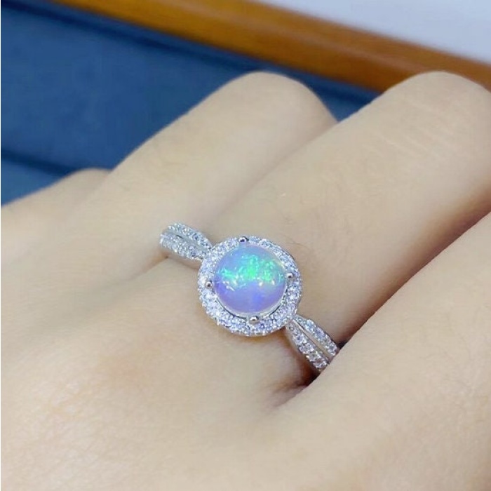 Natural Fire Opal Ring,925 Sterling Silver,Engagement Ring, Wedding Ring, Luxury Ring, Ring/Band | Save 33% - Rajasthan Living 6