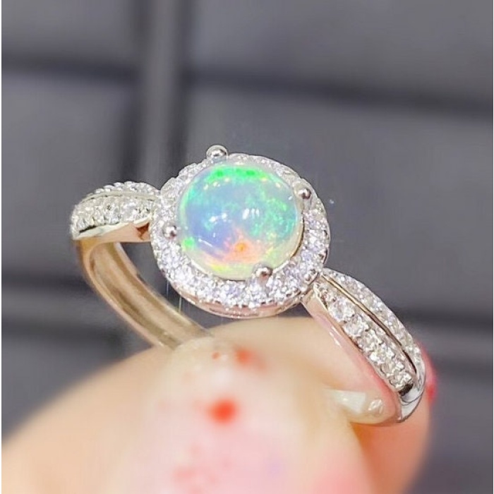 Natural Fire Opal Ring,925 Sterling Silver,Engagement Ring, Wedding Ring, Luxury Ring, Ring/Band | Save 33% - Rajasthan Living 5