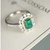 Natural Emerald Woman Ring, 925 Sterling Silver, Emerald Ring, Statement Ring, Engagement and Wedding Ring | Save 33% - Rajasthan Living 11