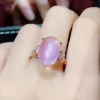 Natural Rose Quartz Ring, 925 Sterling Sliver, Rose Quartz Engagement Ring, Garnet Wedding Ring Garnet luxury Ring, Ring/Band, Oval Cabochon | Save 33% - Rajasthan Living 13